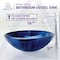 Anzzi Meno Deco-Glass Vessel Sink in Lustrous Blue LS-AZ051 - alternate 2